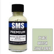 SMS PL143 Premium Acrylic Lacquer British Silver Grey 30ml