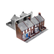 Superquick C05 OO/HO Red Brick Terrace Backs Card Kit