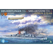 Takom SP7043 1/700 SMS Derffliger SMS Luetzow 1916 With Zeppelin Q Class