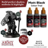 The Army Painter AW1101 Warpaints Air Matt Black 18ml Acrylic Paint