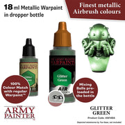 The Army Painter AW1484 Warpaints Air Glitter Green 18ml Acrylic Paint