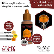 The Army Painter AW3107 Warpaints Air Incursion Orange 18ml Acrylic Paint