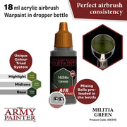 The Army Painter AW3110 Warpaints Air Militia Green 18ml Acrylic Paint