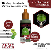 The Army Painter AW3433 Warpaints Air Undergrowth Green 18ml Acrylic Paint