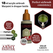 The Army Painter AW4110 Warpaints Air Drab Green 18ml Acrylic Paint