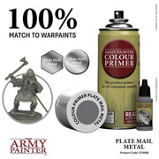 The Army Painter CP3008 Colour Primer Plate Mail Metal 400ml Spray Paint