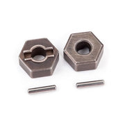 Traxxas 1654R Wheel Hubs Hex Steel and Axle Pins 2pc