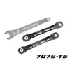 Traxxas 2443A Rear Camber Links Assembled 7075-T6 Aluminium Charcoal Grey 2pc