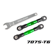 Traxxas 2443G Rear Camber Links Assembled 7075-T6 Aluminium Green 2pc