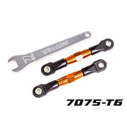 Traxxas 2443T Rear Camber Links Assembled 7075-T6 Aluminium Orange 2pc