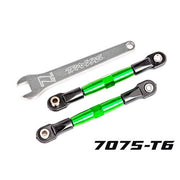 Traxxas 2444G Front Camber Links Assembled 7075-T6 Aluminium Green 2pc