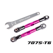 Traxxas 2444P Front Camber Links Assembled 7075-T6 Aluminium Pink 2pc