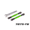 Traxxas 2445G Front Toe Links 7075-T6 Aluminium Green 2pc