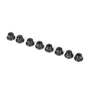 Traxxas 2744X Nuts 3mm Nylon Locking Flanged Black 8pc