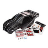 Traxxas 3719 Rustler VXL ProGraphix Body Clear includes Decal Sheet and Wing