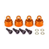 Traxxas 3767T Aluminium Shock Caps Orange 4pc (Ultra Shocks)