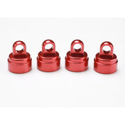 Traxxas 3767X Aluminium Shock Caps Red Anodized