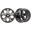 Traxxas 5577A Nitro Front All Star 2.8 inch Wheels Black Chrome 2pc