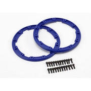 Traxxas 5666 Sidewall Protector Beadlock style Blue 2pc