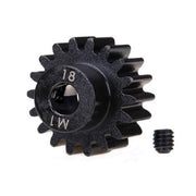 Traxxas 6491R Gear 18-T Pinion Machined 1.0 Metric Pitch Fits 5mm Shaft