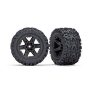 Traxxas 6773 Talon Extreme Tyres and RXT Black 2.8 inch Wheels TSM Rated Assembled and Glued (4WD electric front/rear, 2WD electric front only) 2pc