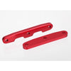 Traxxas 6823R Front and Rear Bulkhead Tie Bars Red