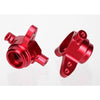 Traxxas 6837R Left and Right Steering Blocks 6061-T6 Aluminium Red