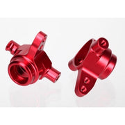 Traxxas 6837R Left and Right Steering Blocks 6061-T6 Aluminium Red