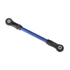 Traxxas 8144X Powder Coated Steel Front Upper Suspension Link 5 x 68mm Assembled Blue for 8140X