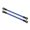 Traxxas 8145X Powder Coated Steel Rear Lower Suspension Links Assembled 2pc Blue for 8140X