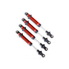 Traxxas 8160R Aluminium GTS Shocks Assembled without Springs Red 4pc for 8140