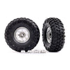 Traxxas 8184 Canyon Trail 5.3 x 2.2inch Tyres and 2.2 inch Classic Chrome Wheels Assembled and Glued Requires 8255A