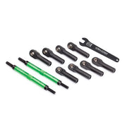 Traxxas 8638G Toe Links E-Revo VXL Tubes Green Anodized 144mm 2pc