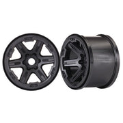 Traxxas 8671 3.8in 17mm Splined Wheels 2pc Black