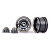 Traxxas 8876X Rear TRX-6 Big Rig 2.2 inch Black Chrome Wheels and Center Caps Black Chrome 2pc