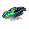 Traxxas 8911G Body Maxx Green (Painted) / decal sheet