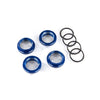 Traxxas 8968X Spring Retainer Adjuster GT-Maxx Shocks Blue Anodised Aluminium 4pc