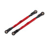 Traxxas 8997R Toe Links Front Tubes Red-Anod 6061-T6 Alum 2pc for 8995