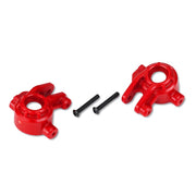 Traxxas 9037R Extreme Heavy Duty Steering Blocks Left and Right Red (for use with 9080)