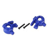 Traxxas 9037X Extreme Heavy Duty Steering Blocks Left and Right Blue (for use with 9080)