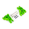 Traxxas 9050G Rear Stub Axle Carriers Left and Right Extreme Heavy Duty Green (for use with 9080)