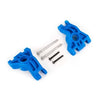 Traxxas 9050X Rear Stub Axle Carriers Left and Right Extreme Heavy Duty Blue (for use with 9080)