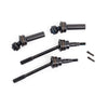 Traxxas 9051R Extreme Heavy Duty Front Driveshafts Steel-Spline CV with 6mm Stub Axles (for use with 9080)