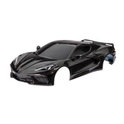 Traxxas 9311A Chevrolet Corvette Stingray Body includes Accessories and Decals Applied Black