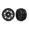 Traxxas 9768 Wheels 1.0inch Black 2pc