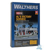 Walthers 933-3072 HO Als Victory Service Gas Station Kit 4x6x2-1/16in 10x15x5.8cm