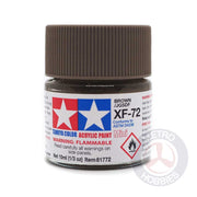 Tamiya 81772 Acrylic Paint XF-72 Flat Brown JGSDF 10ml