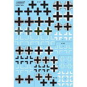 Xtradecal 48165 1/48 Luftwaffe Fighter Crosses for Messerschmitt Bf-109, Focke-Wulf Fw-190 and Me-262 Decals