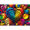 Yazz Puzzle 3831 Colorful Heart 1000pc Jigsaw Puzzle