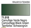 Vallejo 71018 Model Air 18 17ml Camouflage Black Green Paint